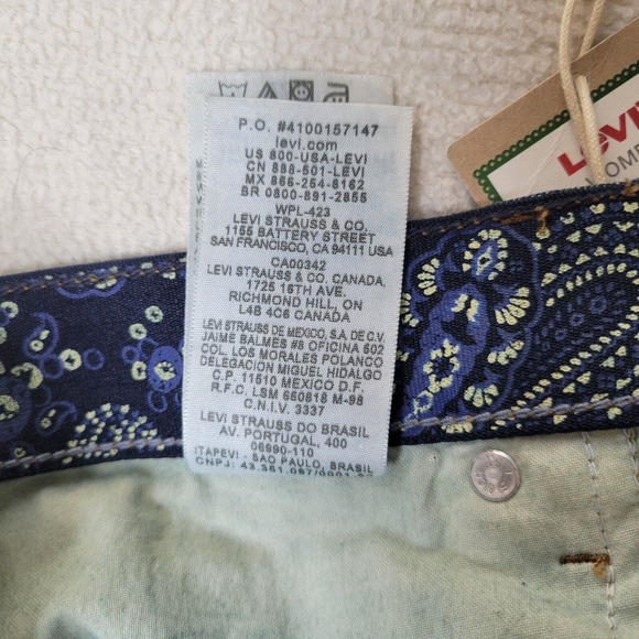 Levis Jeans Perfect Waist 525 Bootcut Womens Sz 22 M Flap Pockets Dark Wash New - Picture 13 of 16